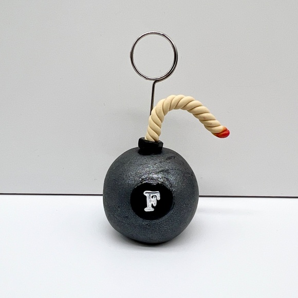 Handmade F-Bomb Paperweight & Photo Holder – Funny Polymer Clay Desk Gift - Picture 13 of 16